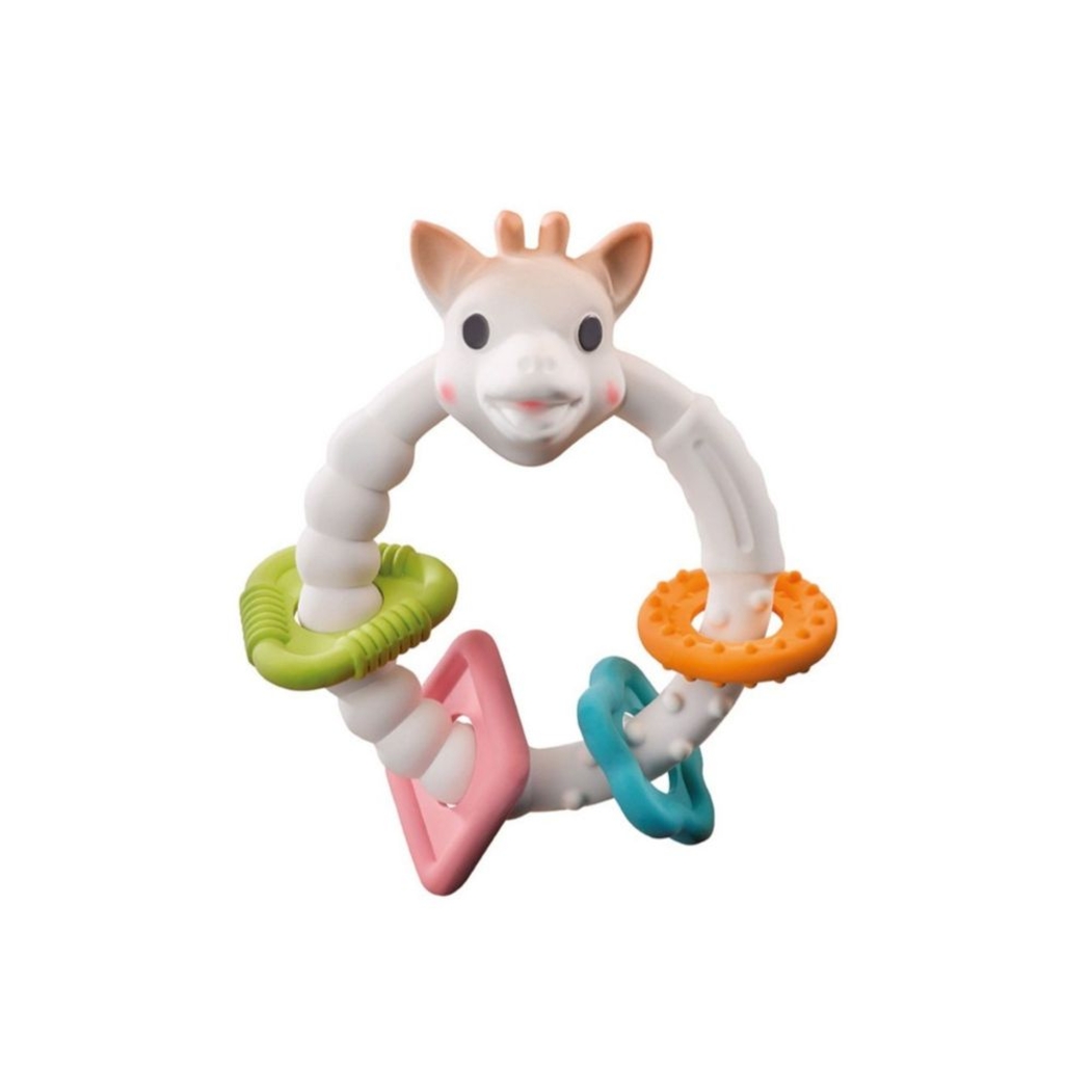 Primeiro Conjunto e Chocalho Colorido Sophie La Girafe - Sophie la Girafe - 3056560000131
