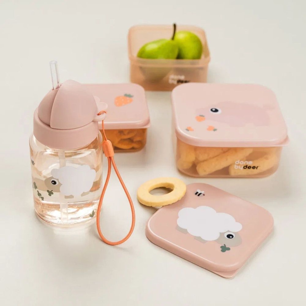 Garrafa com Palhinha Done By Deer Tiny Farm - Done By Deer - 5712643055679