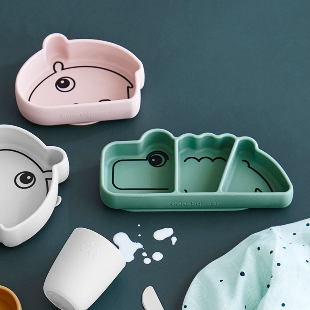 Prato com Divisoras em Silicone Stick/Stay Done by Deer Croco - Done By Deer - 5712643016069