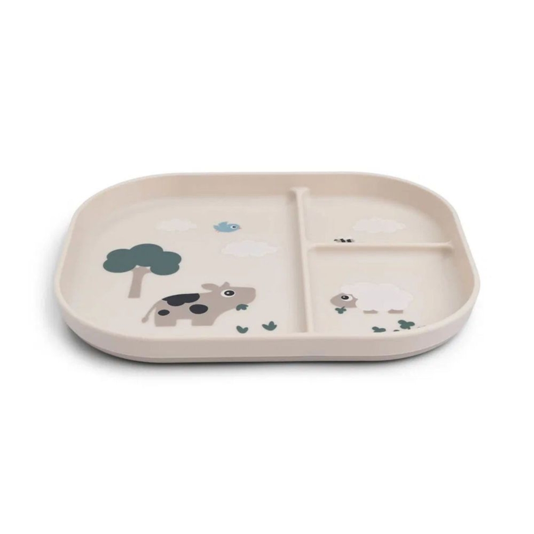 Prato com Divisoras em Silicone Done by Deer Tiny Farm - Done By Deer - 5712643055341