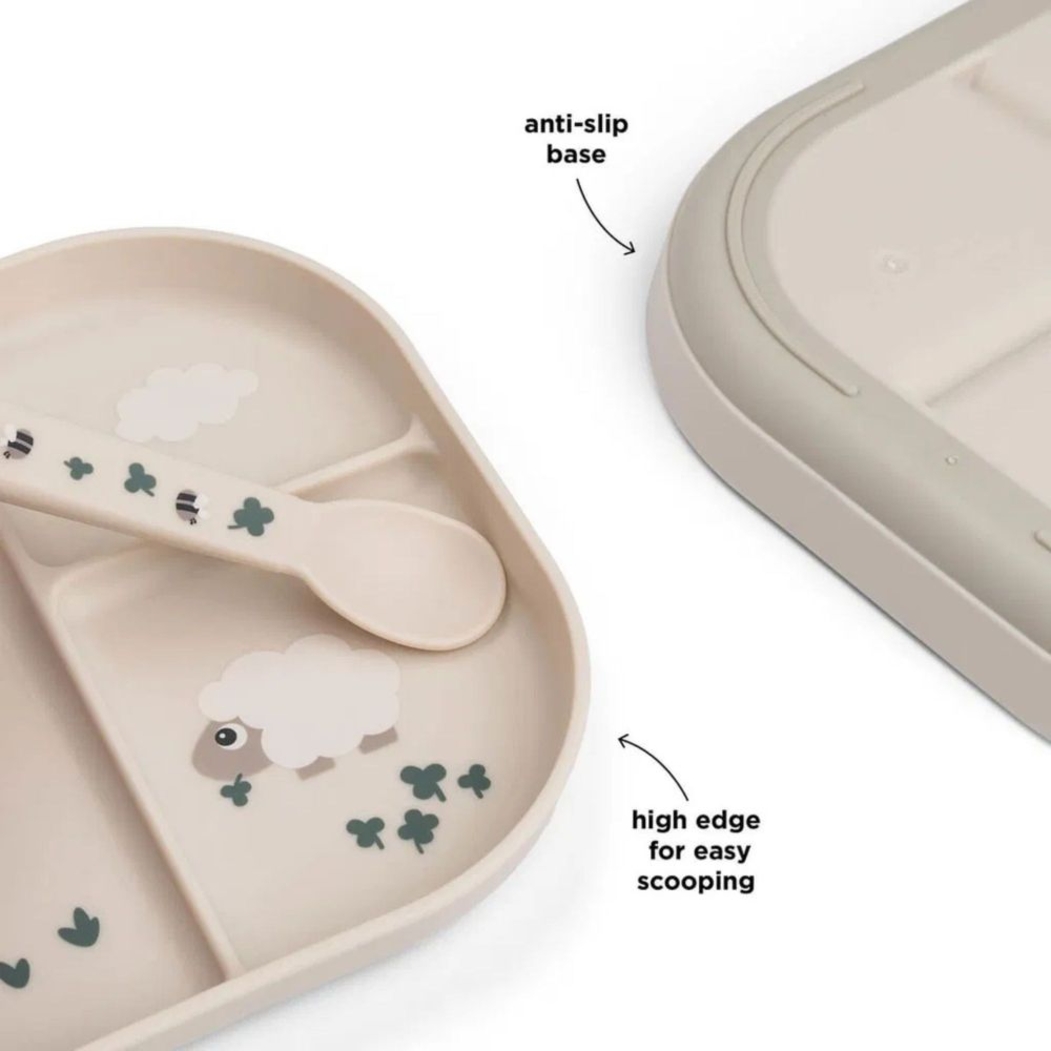 Prato com Divisoras em Silicone Done by Deer Tiny Farm - Done By Deer - 5712643055341