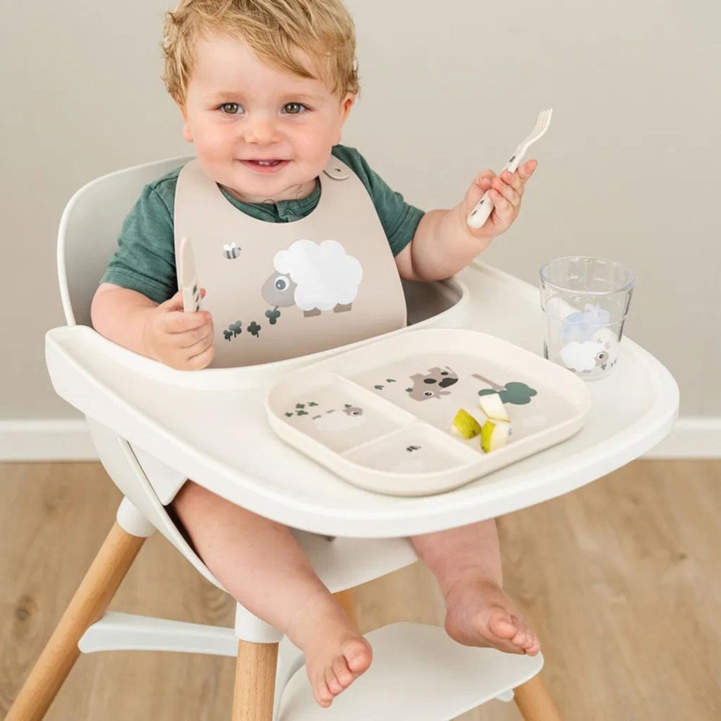 Prato com Divisoras em Silicone Done by Deer Tiny Farm - Done By Deer - 5712643055341