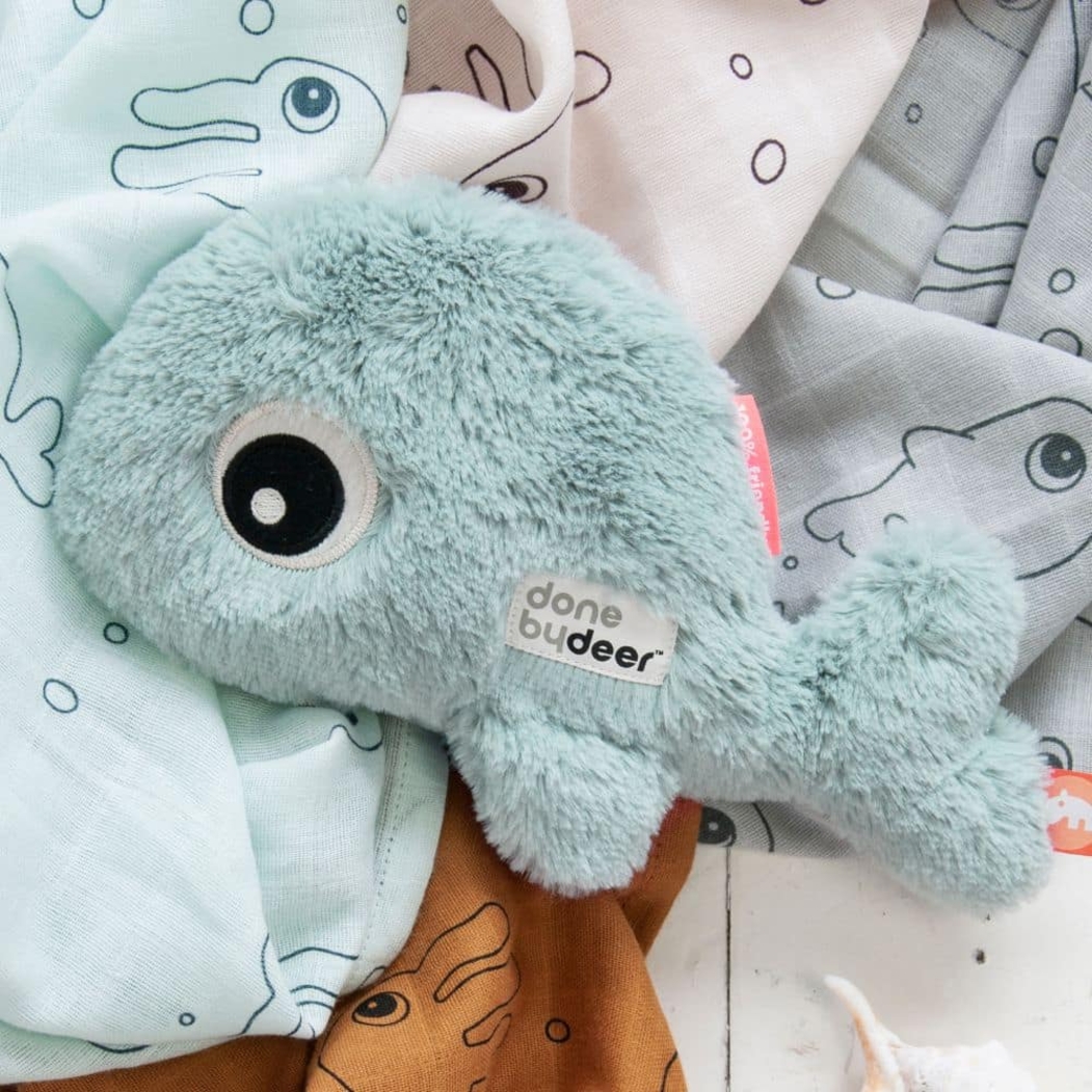 Peluche Done by Deer Cute Wally Blue - Done By Deer - 5712643021414