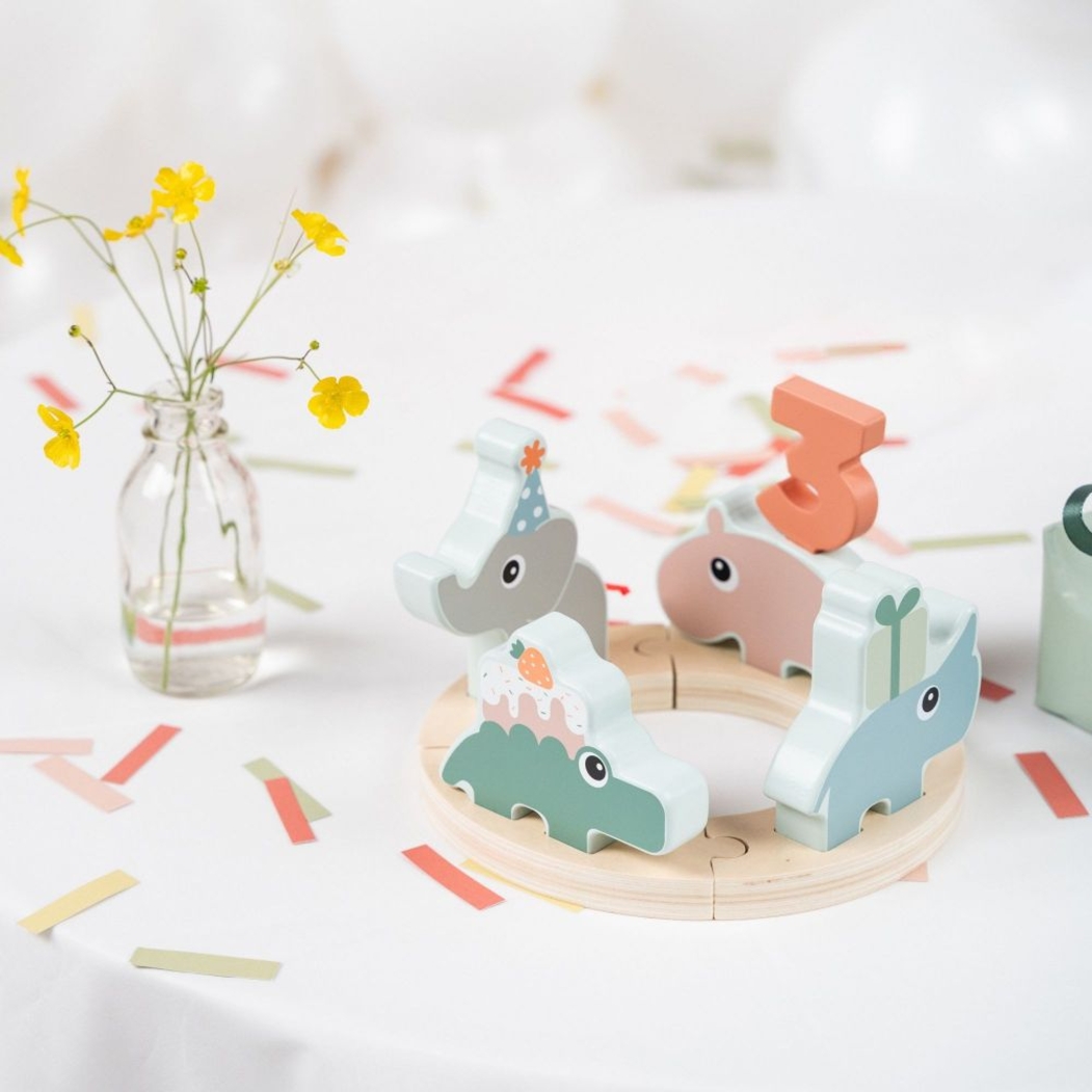 Brinquedo Didático em Madeira Done by Deer Celebration - Done By Deer - 5712643054726