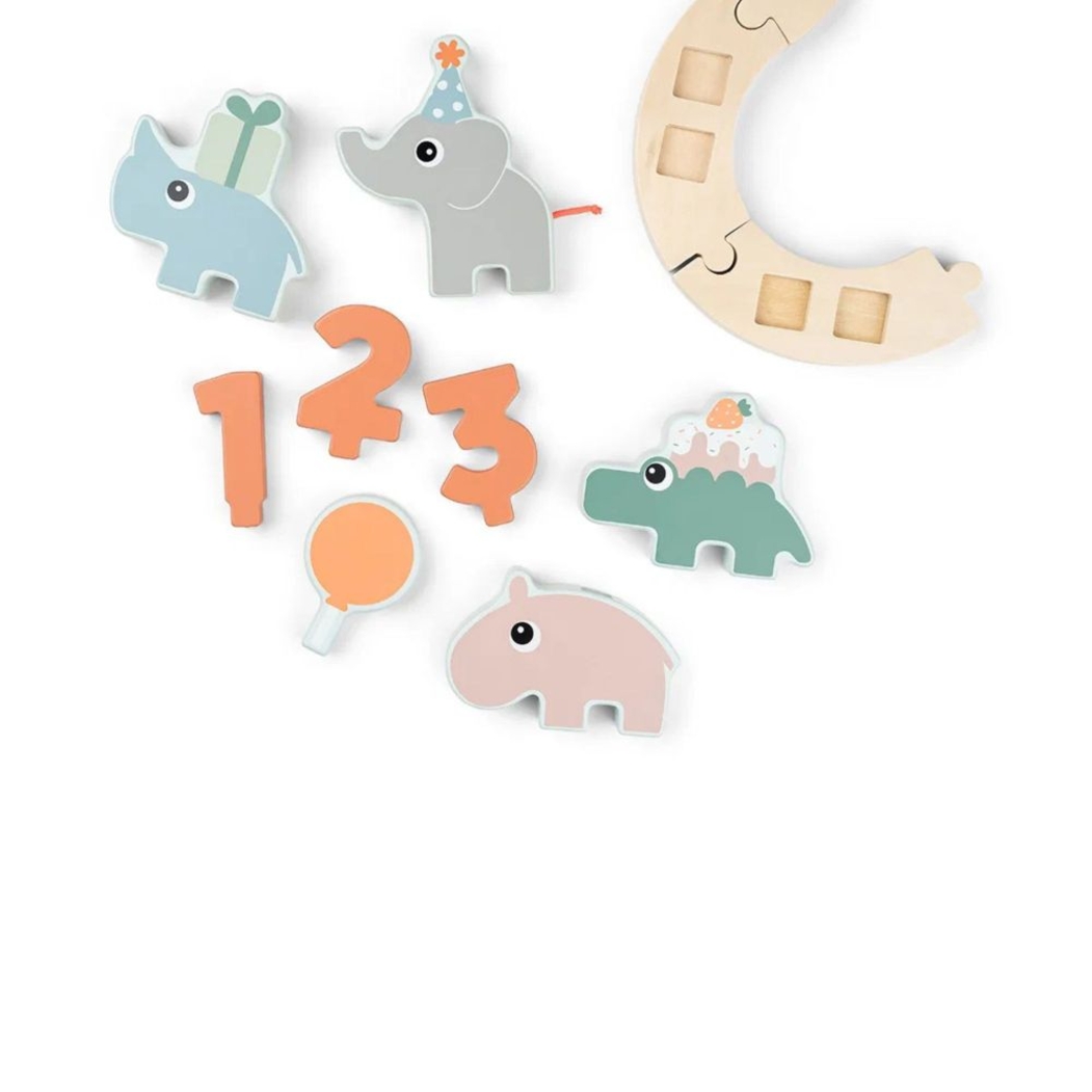 Brinquedo Didático em Madeira Done by Deer Celebration - Done By Deer - 5712643054726