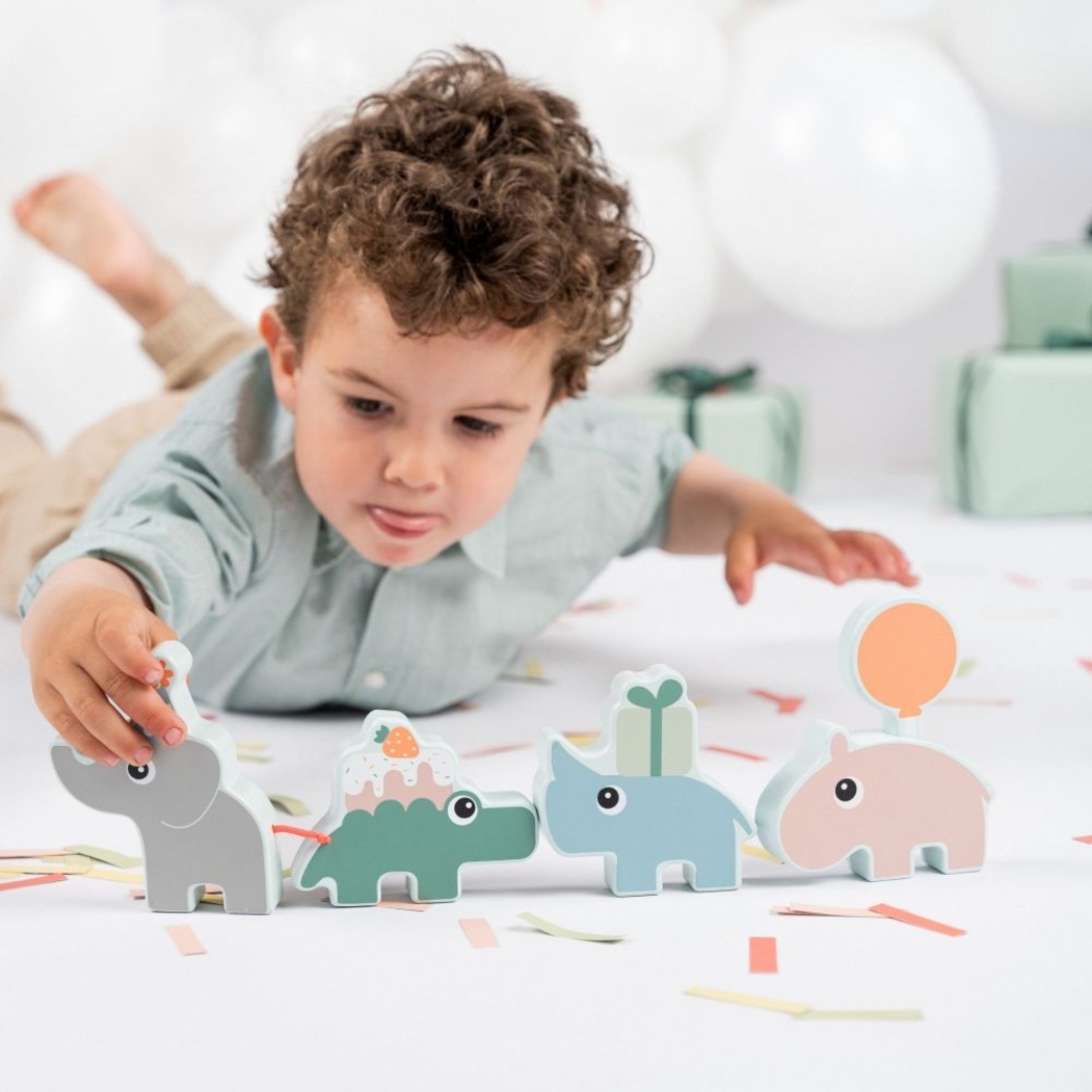 Brinquedo Didático em Madeira Done by Deer Celebration - Done By Deer - 5712643054726