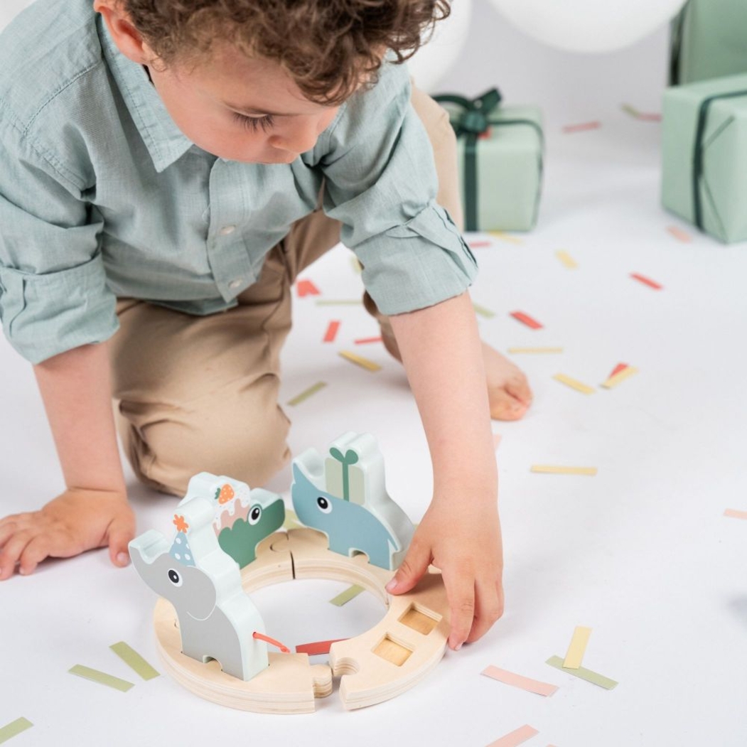 Brinquedo Didático em Madeira Done by Deer Celebration - Done By Deer - 5712643054726