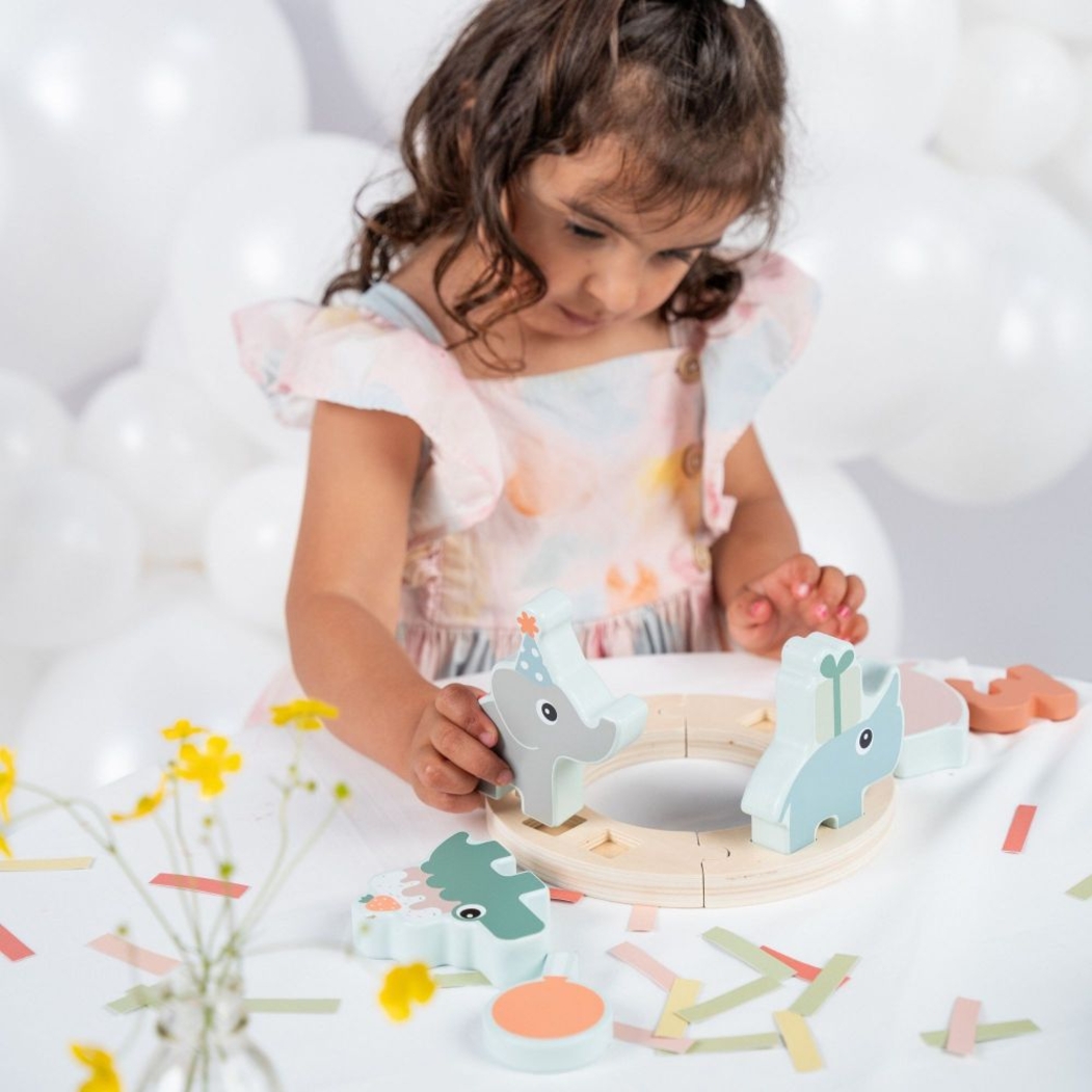 Brinquedo Didático em Madeira Done by Deer Celebration - Done By Deer - 5712643054726