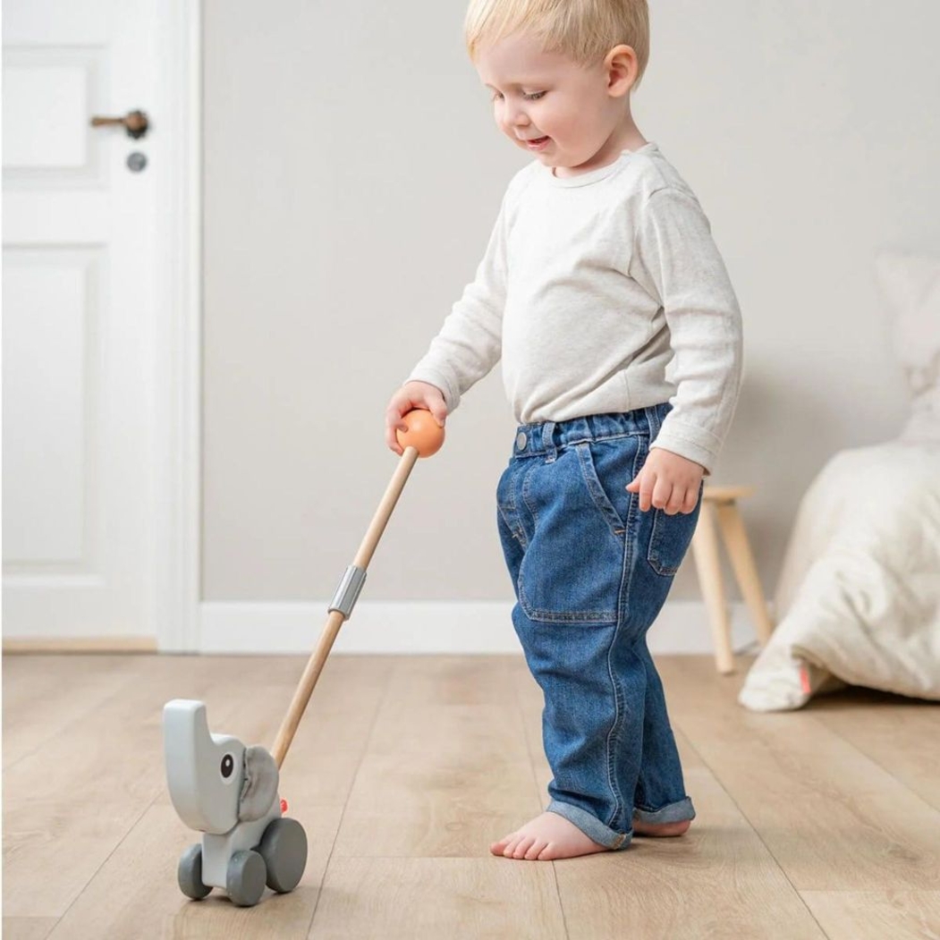 Brinquedo de Empurrar Done by Deer Elphee Grey - Done By Deer - 5712643050865