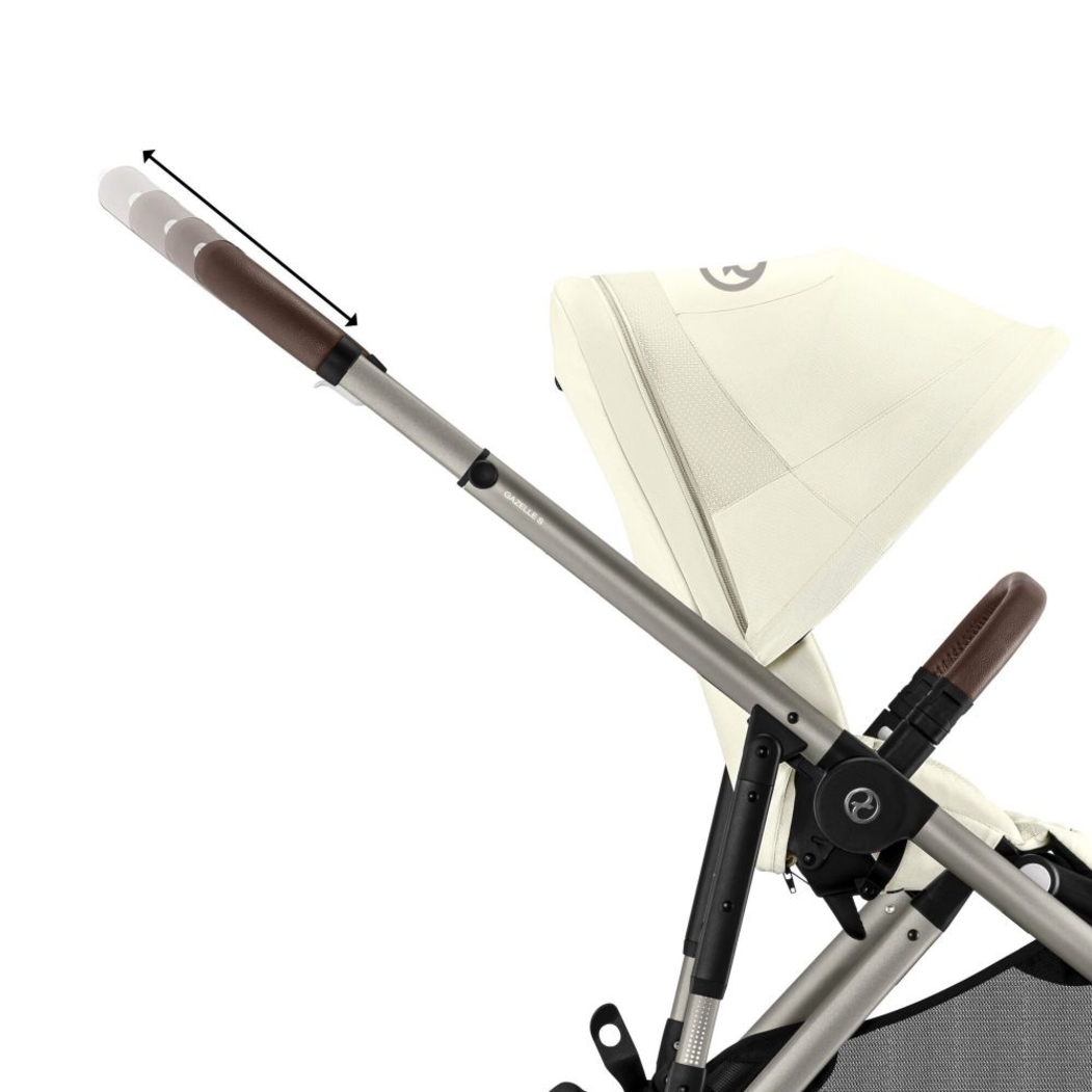 Carrinho de Bebé Cybex Gazelle S Taupe - Cybex - 4063846322589