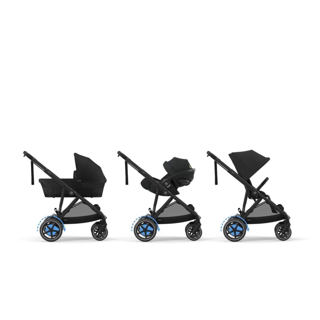 Carrinho de Bebé Cybex e-Gazelle S Black - Cybex - 4063846465828