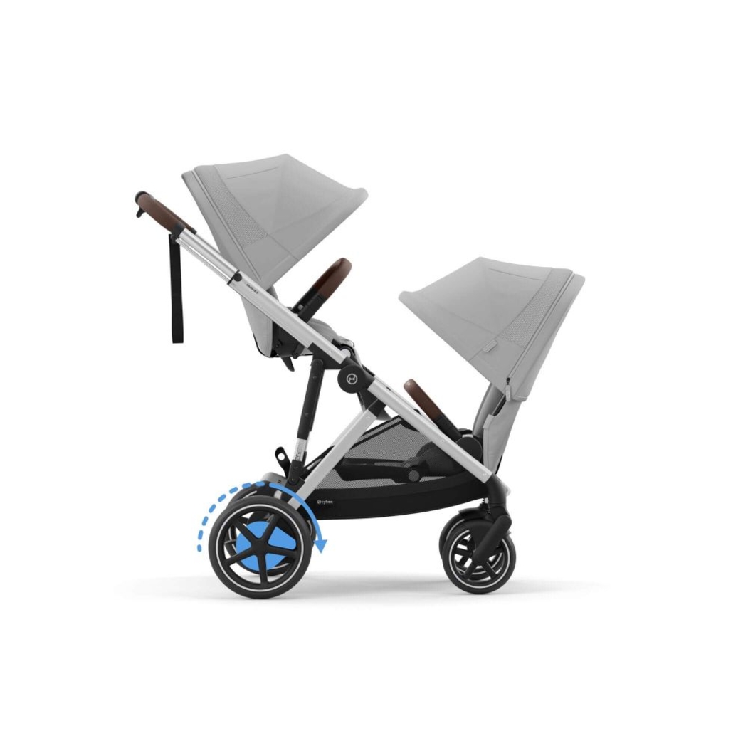 Carrinho de Bebé Cybex e-Gazelle S Silver - Cybex - 4063846465866