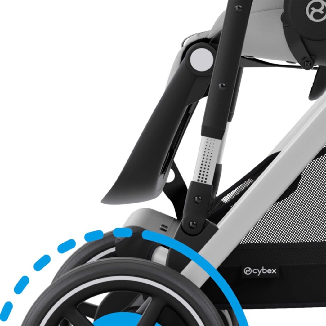 Carrinho de Bebé Cybex e-Gazelle S Silver - Cybex - 4063846465866