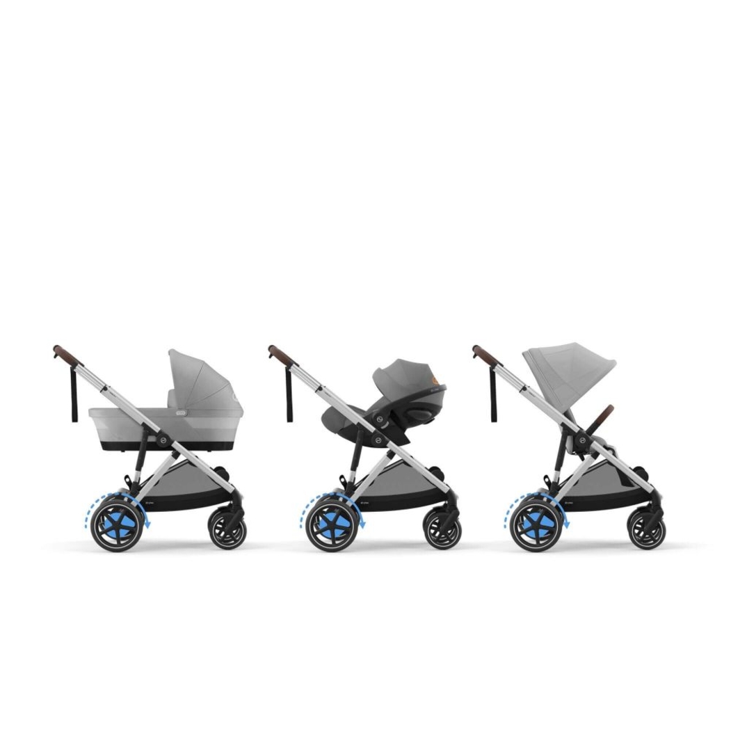 Carrinho de Bebé Cybex e-Gazelle S Silver - Cybex - 4063846465866