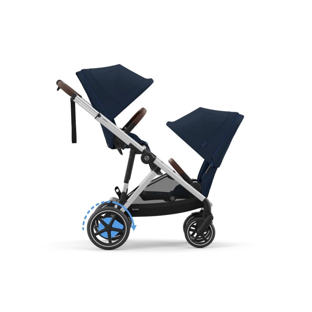 Carrinho de Bebé Cybex e-Gazelle S Silver - Cybex - 4063846465903