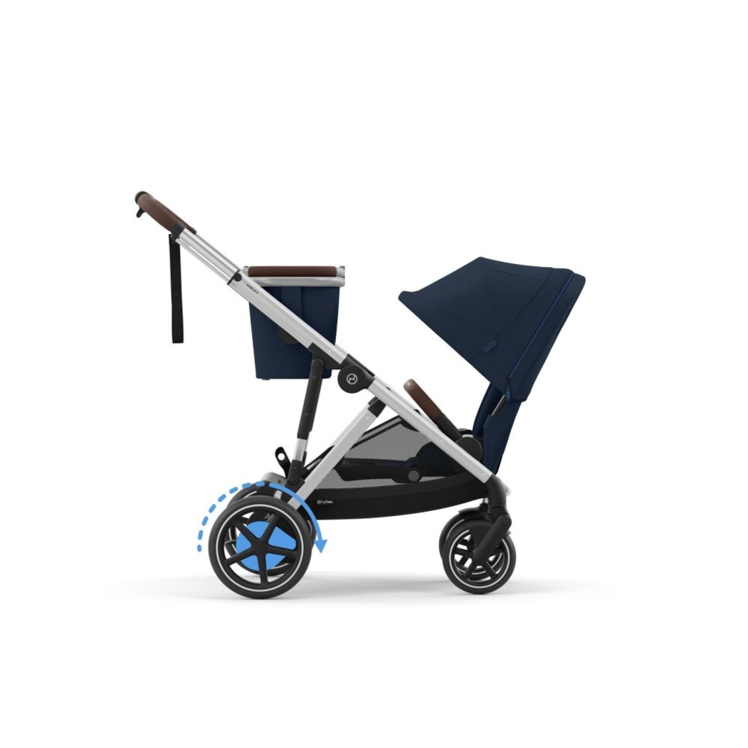 Carrinho de Bebé Cybex e-Gazelle S Silver - Cybex - 4063846465903