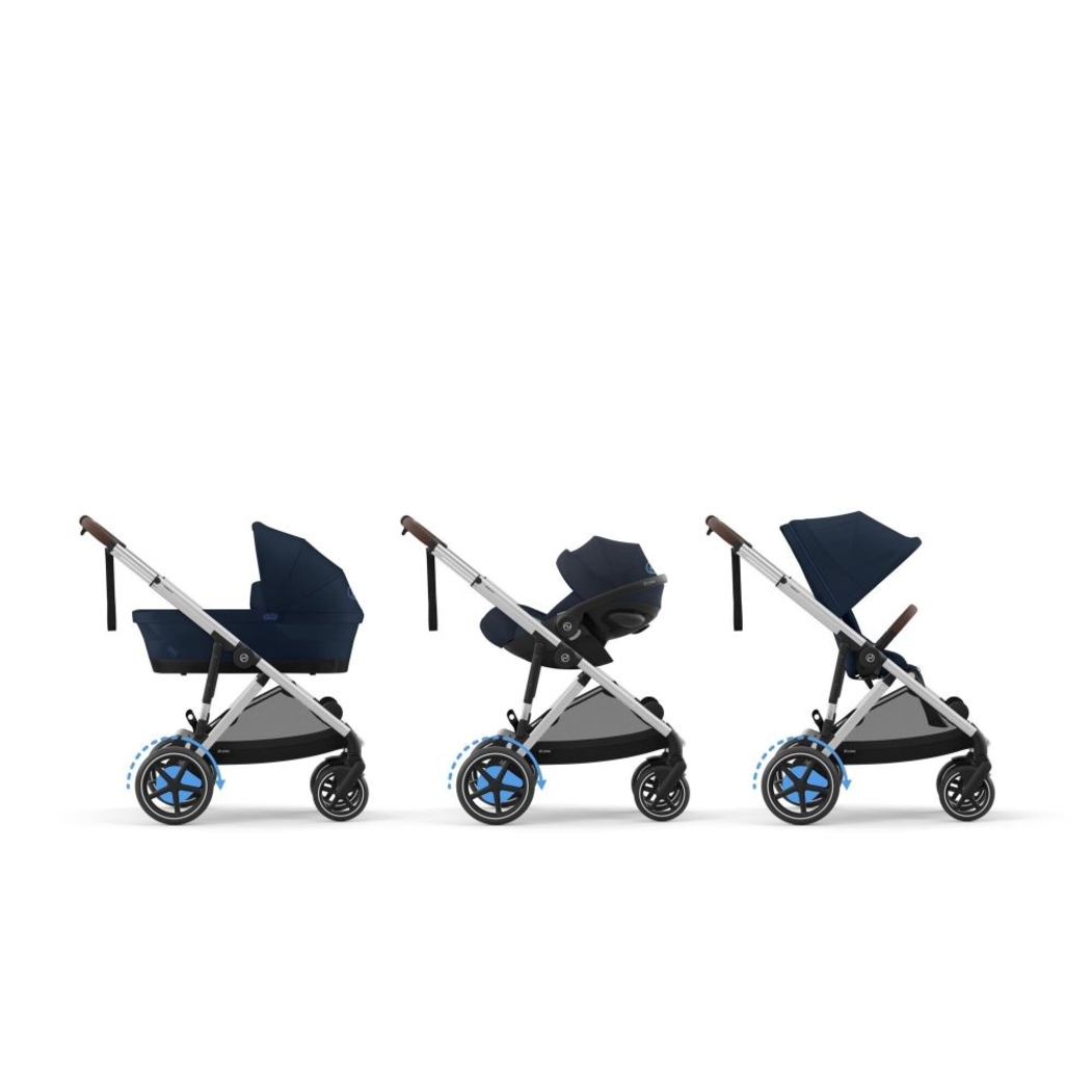 Carrinho de Bebé Cybex e-Gazelle S Silver - Cybex - 4063846465903