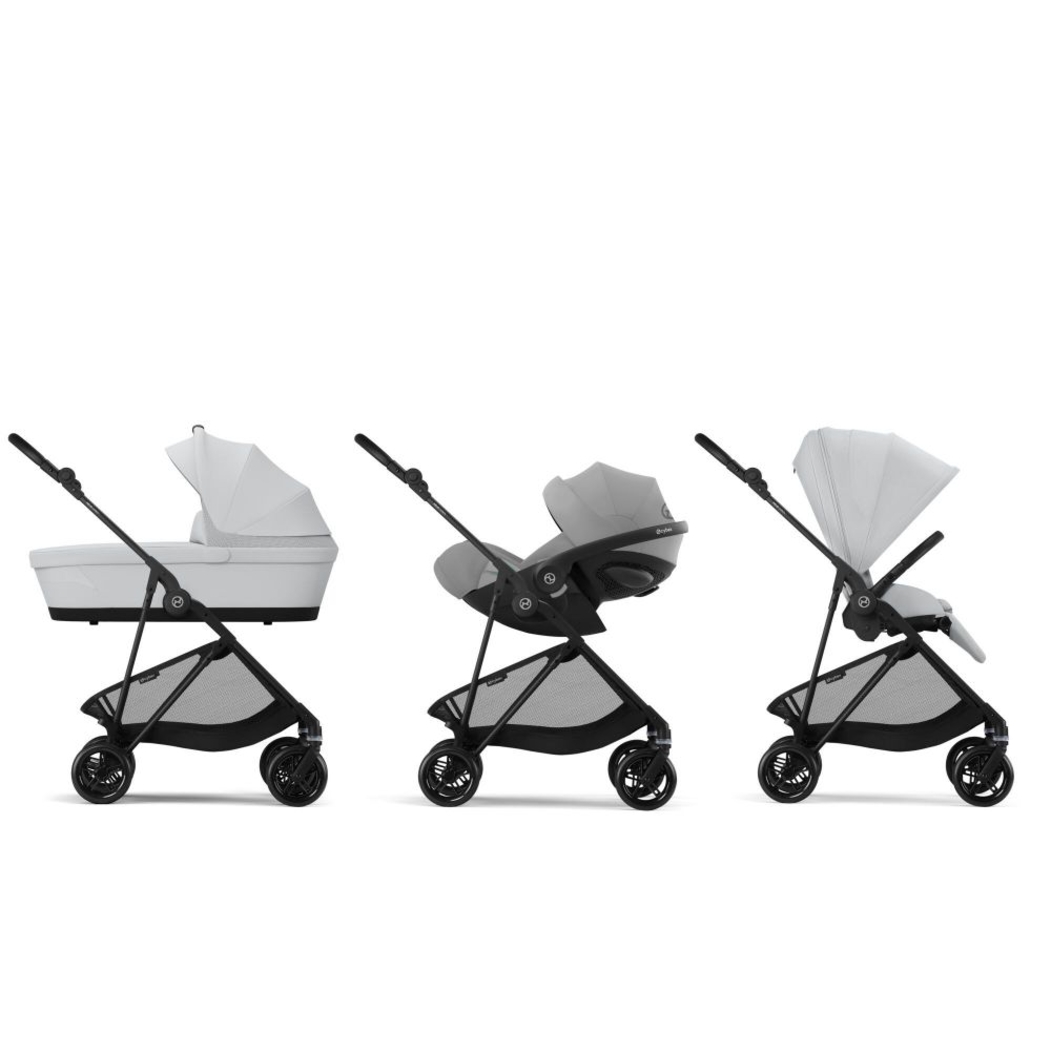 Carrinho de Bebé Cybex Melio Carbon Fog Grey - Cybex - 4063846510726