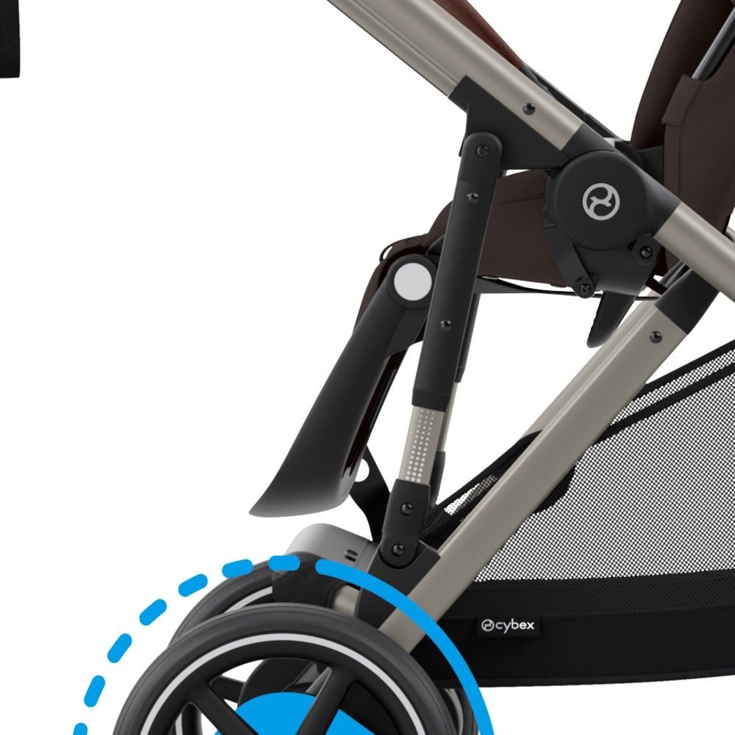 Carrinho de Bebé Cybex e-Gazelle S Taupe - Cybex - 4063846511648