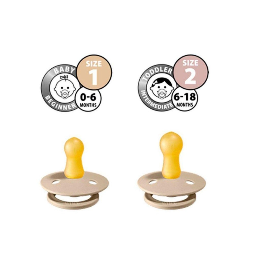 Conjunto 4 Chupetas Bibs Try-It Marfim 0+ - Bibs - 5713795217069