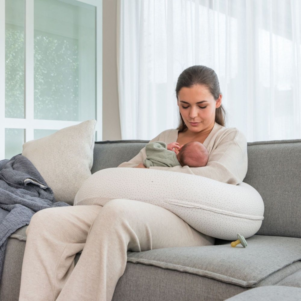 Almofada de Gravidez e Amamentação Doomoo Buddy Silver Dots - Doomoo - 5400653009613