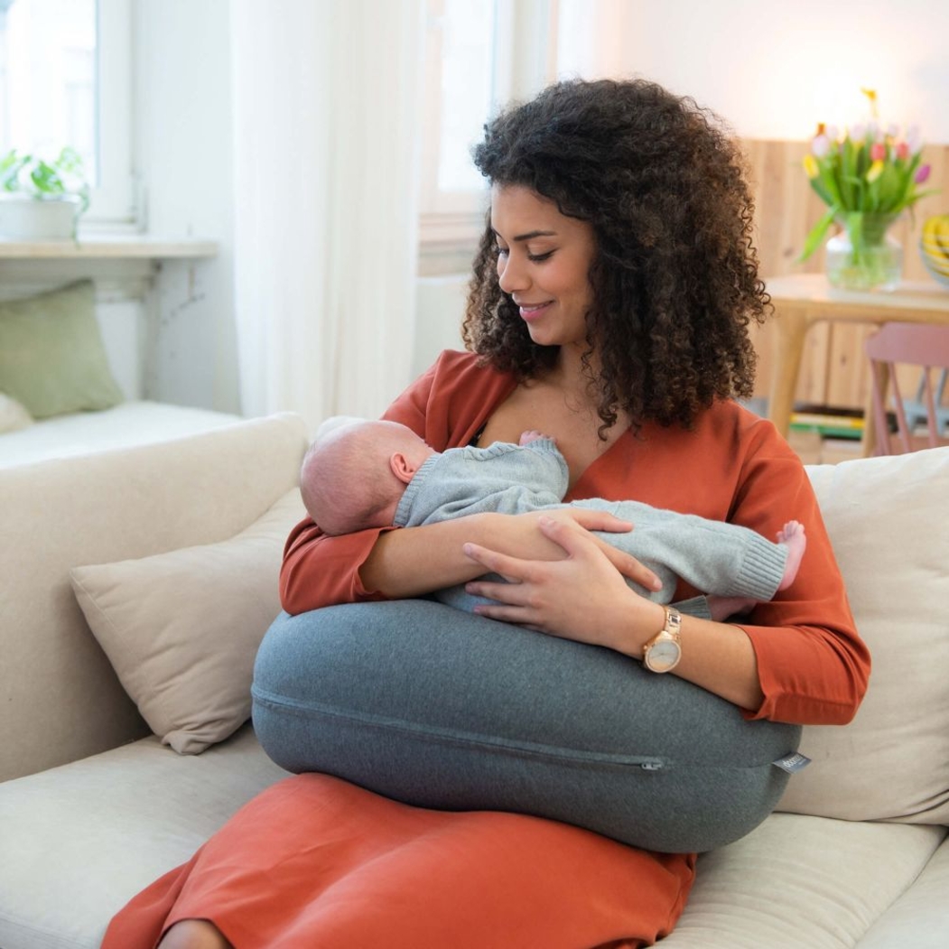 Almofada de Gravidez e Amamentação Doomoo Buddy Chine Anthracite - Doomoo - 5400653007312