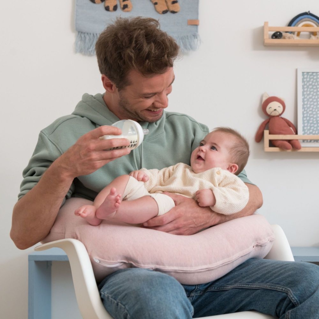 Almofada de Amamentação Doomoo Softy Chine Pink - Doomoo - 5400653009743