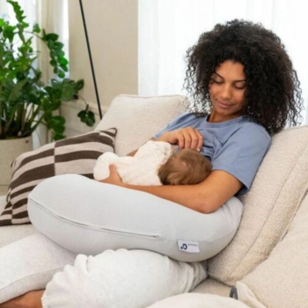 Almofada de Gravidez e Amamentação Doomoo Twisty 2 em 1 Pearl Grey - Doomoo - 5400653010411