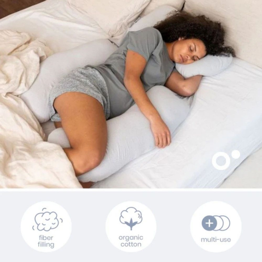 Almofada de Amamentação Doomoo Maxxy XXL Silver Dots - Doomoo - 5400653010381