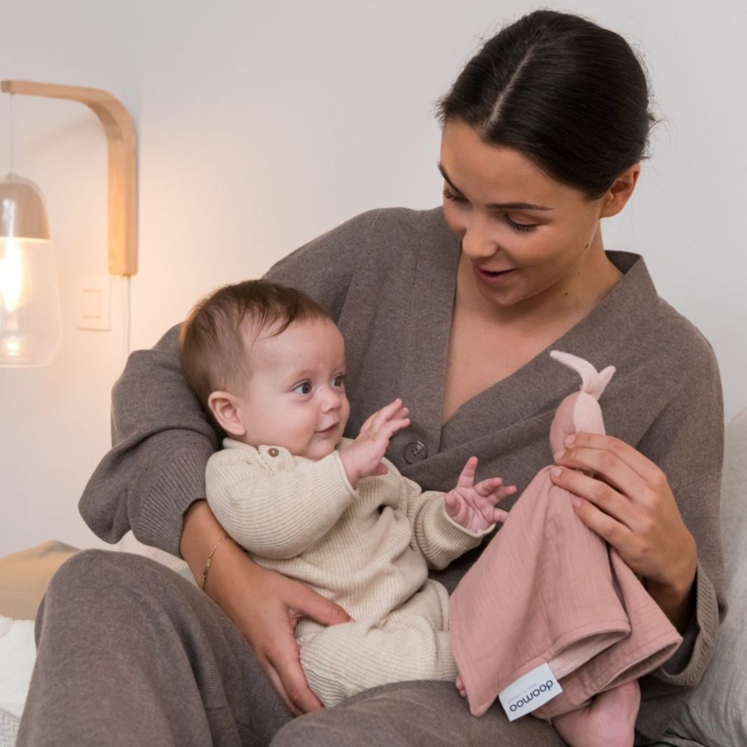 Peluche Doomoo Doudou You & Me Pink - Doomoo - 5400653010268