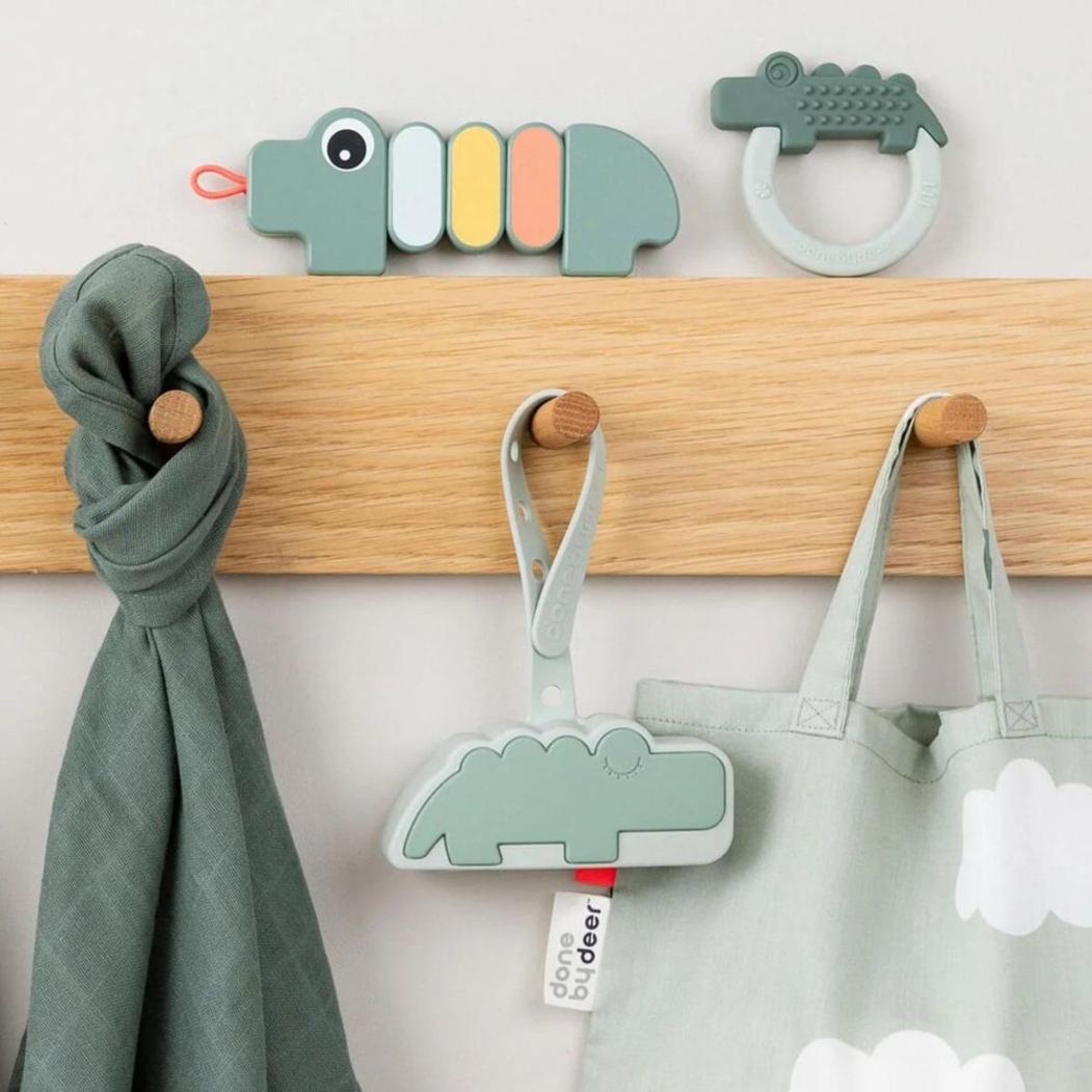 Porta-Chupetas em Silicone Done by Deer Croco - Done By Deer - 5712643051169