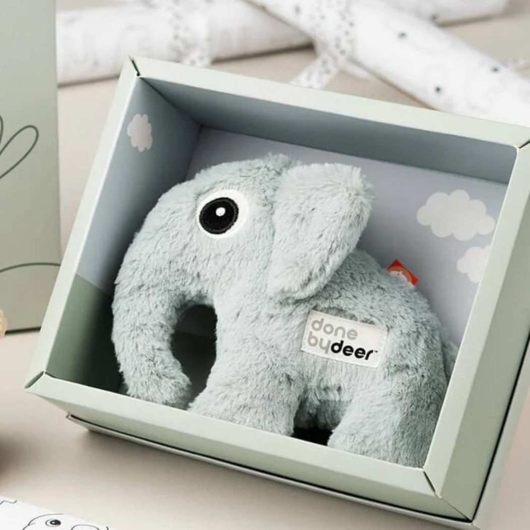 Peluche com Caixa Presente Done by Deer Elphee Blue - Done By Deer - 5712643051190