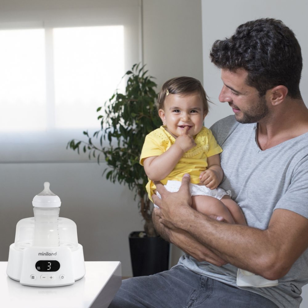 Aquecedor de Biberões e Esterilizador Miniland Super 6 - Miniland - 8413082892333