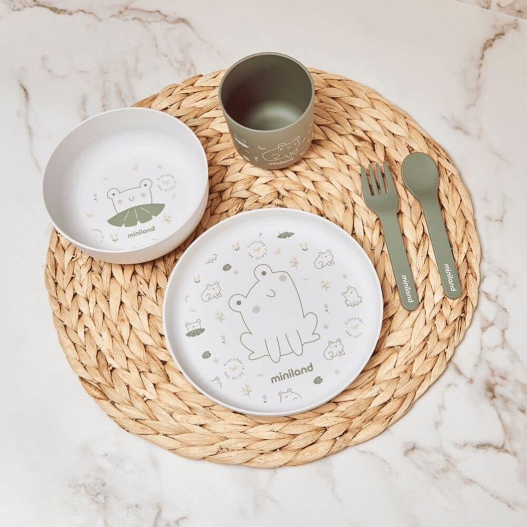 Conjunto Refeições Miniland Naturmeal Miniland Frog - Miniland - 8413082894559