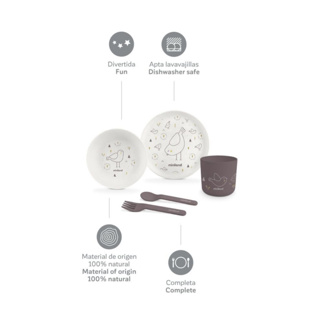 Conjunto Refeições Miniland Naturmeal Miniland Chick - Miniland - 8413082894566