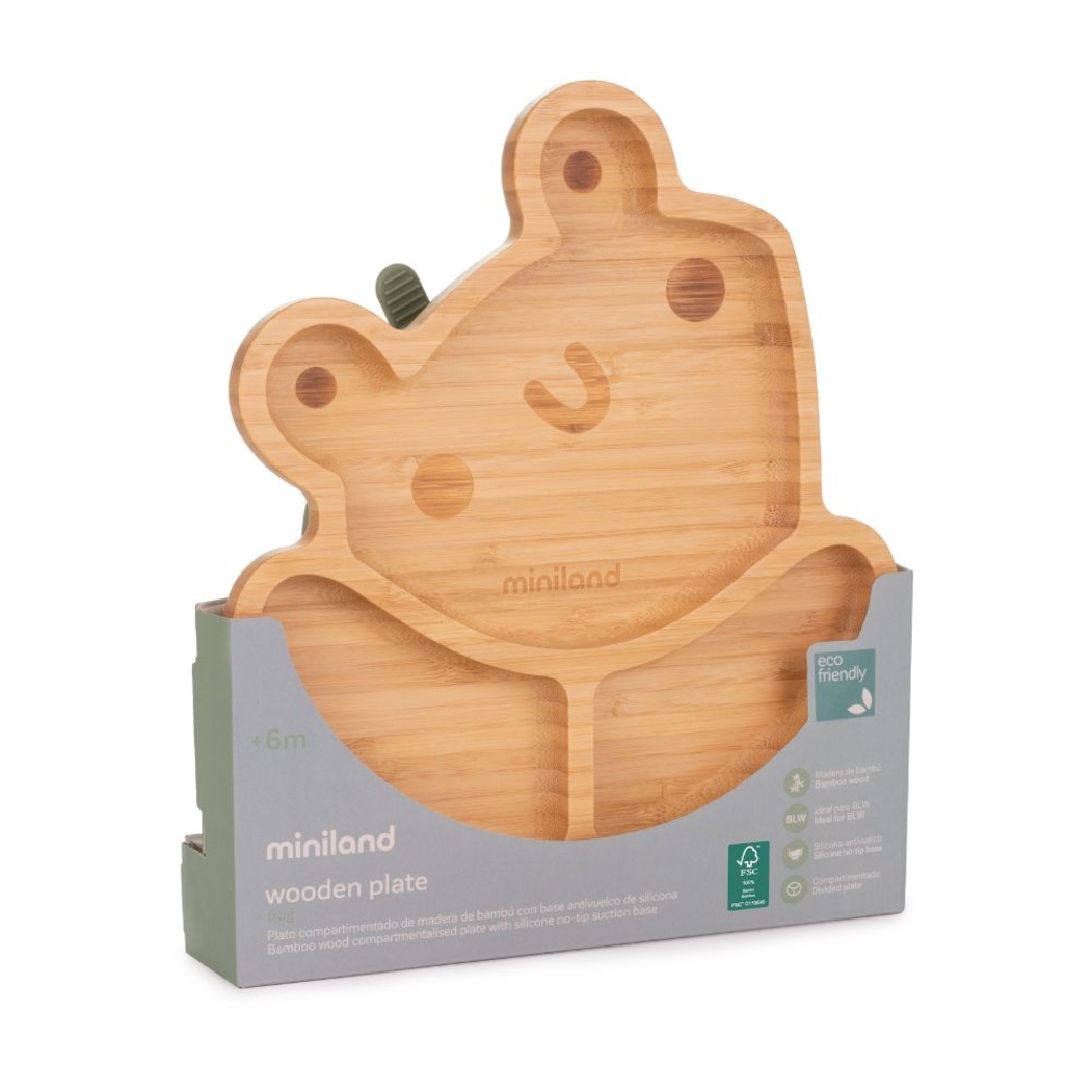 Prato Wooden Miniland Frog - Miniland - 8413082894726