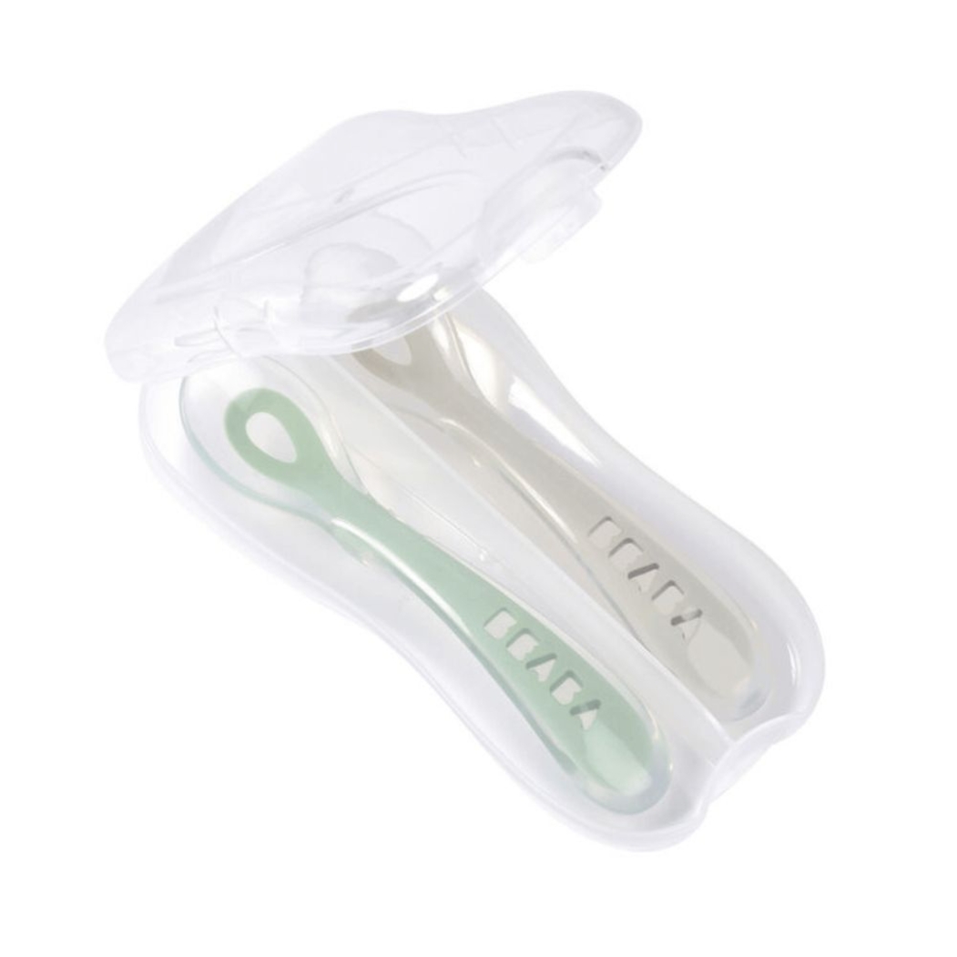 Colheres Ergonómicas de 2ª Idade Béaba e Caixa - Béaba - 3384349135546