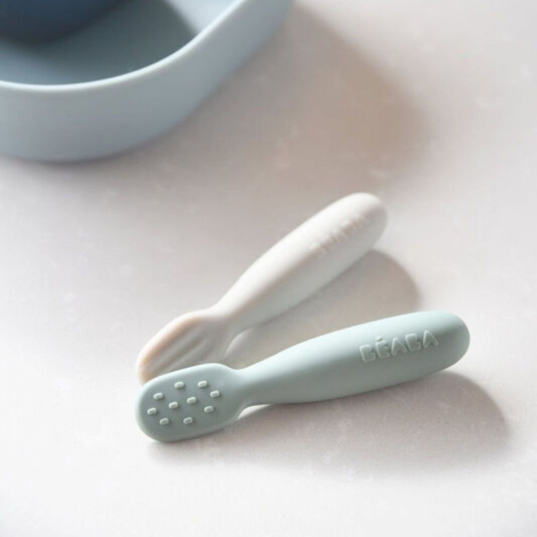 Colheres de Aprendizagem em Silicone Béaba - Béaba - 3384349135782