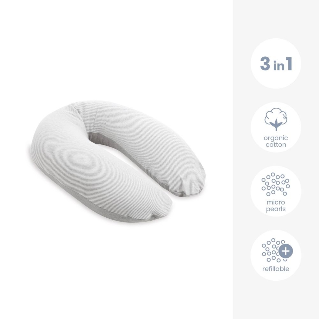 Almofada de Gravidez e Amamentação Doomoo Buddy Classic Grey - Doomoo - 5400653889178