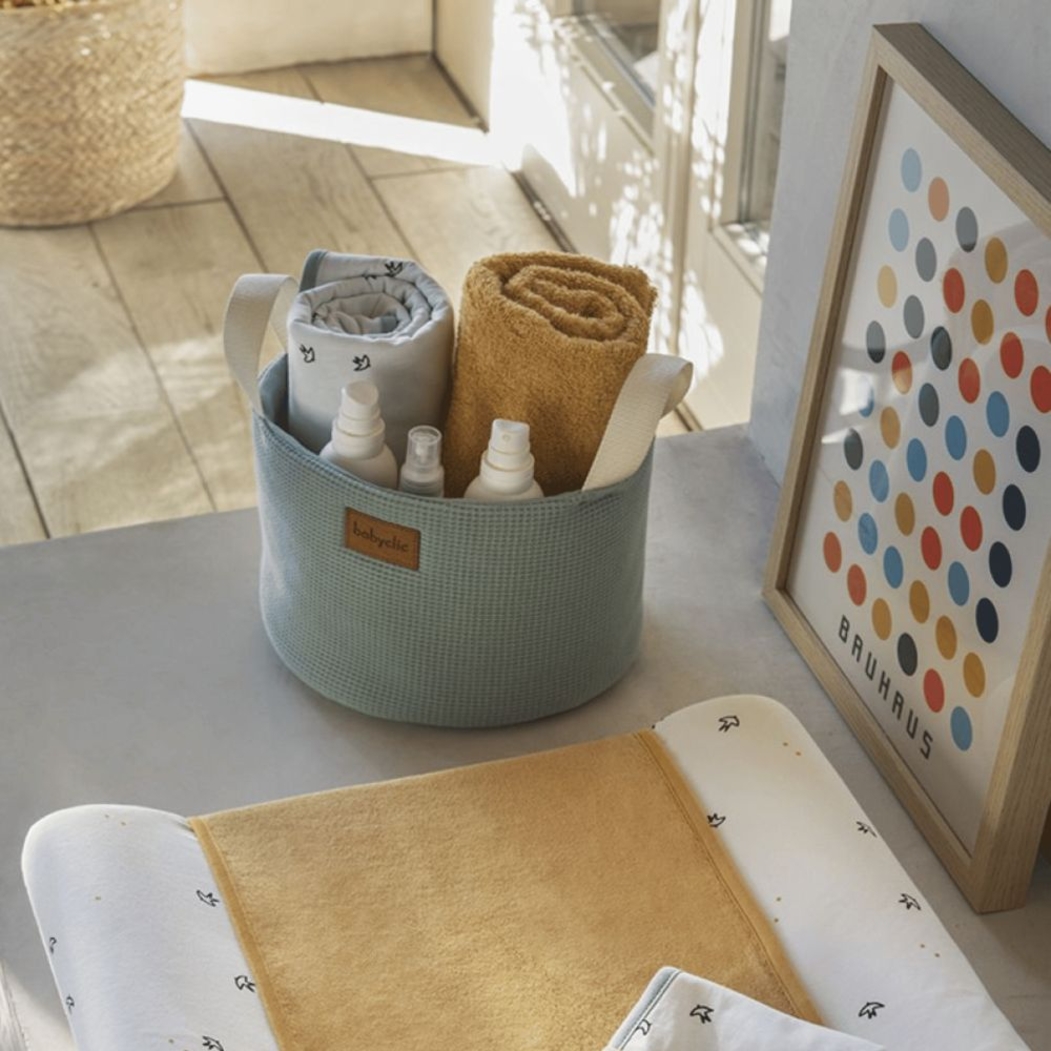 Cesto de Cosméticos Baby Clic Waffle Mint - Baby Clic - 8438082956007