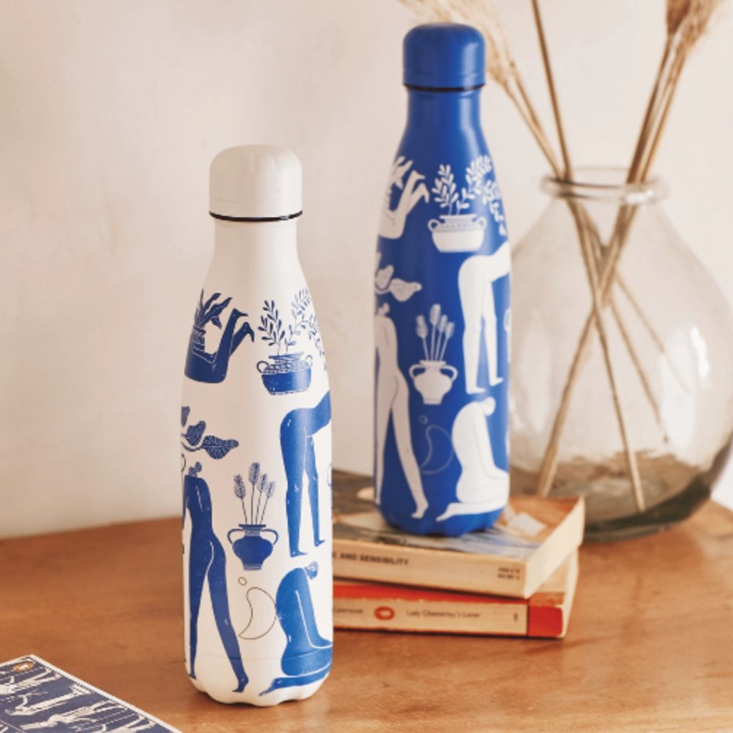 Termo Chilly's Artist Greek Blue 500ml - Chilly's - 5056243502219