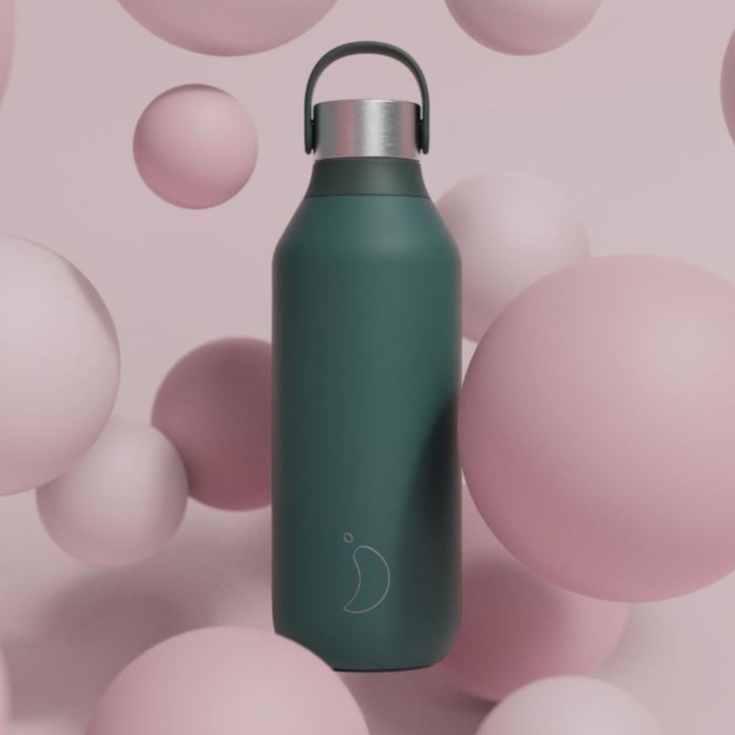 Garrafa Térmica Chilly's Serie 2 Green Pine - Chilly's - 5056243503056