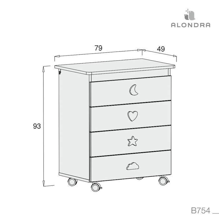 Móvel Banheira Alondra Bubble - Alondra - 8431904300033