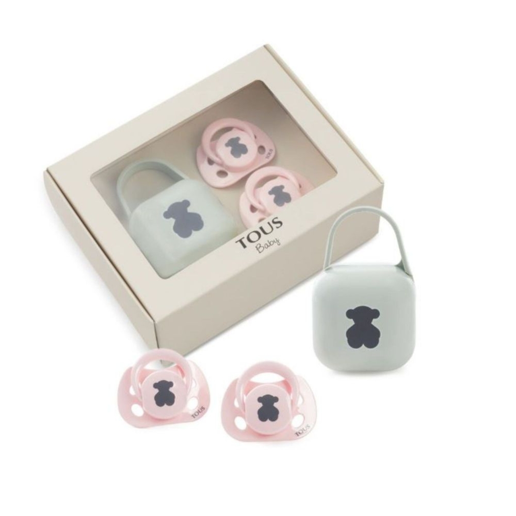 Conjunto 2 Chupetas Tous com Caixa de Transporte Bear 0m+ - Tous - 8434134324725