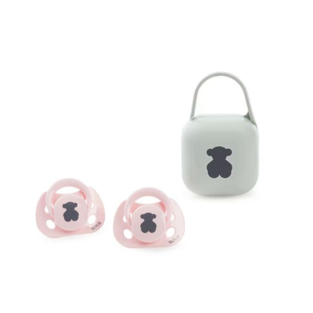 Conjunto 2 Chupetas Tous com Caixa de Transporte Bear 0m+ - Tous - 8434134324725