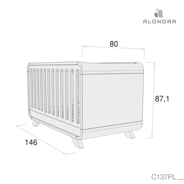 Cama Alondra Premium Kurve Essence White 3 Etapas - Alondra - 8431904300255