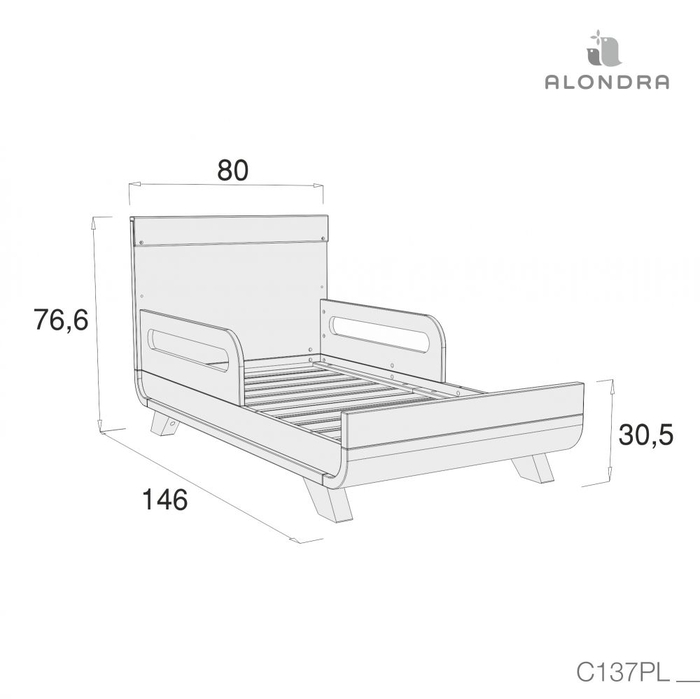 Cama Alondra Premium Kurve Essence White 3 Etapas - Alondra - 8431904300255