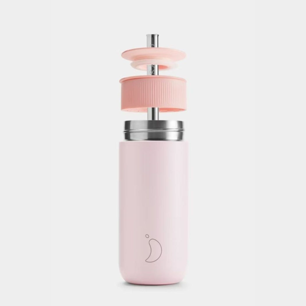 Copo com Palha Chilly's Serie 2 Switch Pink Blush 500ml - Chilly's - 607469948166