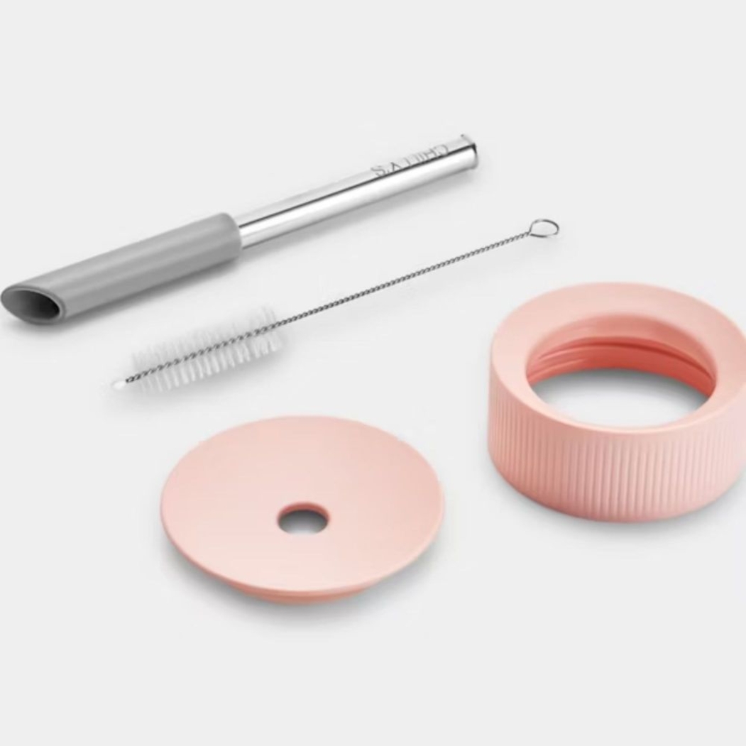 Copo com Palha Chilly's Serie 2 Switch Pink Blush 500ml - Chilly's - 607469948166