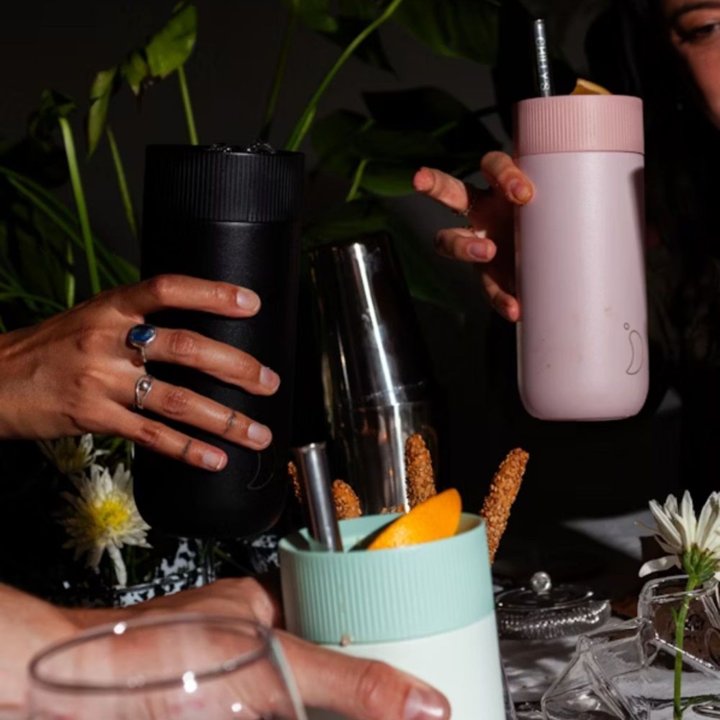 Copo com Palha Chilly's Serie 2 Switch Pink Blush 500ml - Chilly's - 607469948166